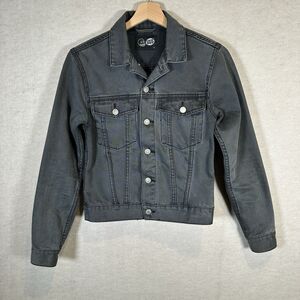 Cheap Monday Vital Denim Jacket Black Night Jean Trucker Dark Wash Women’s Small